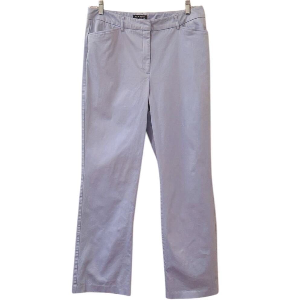 New York & Company Periwinkle Straight Leg Dress Pants Size 14 Tall